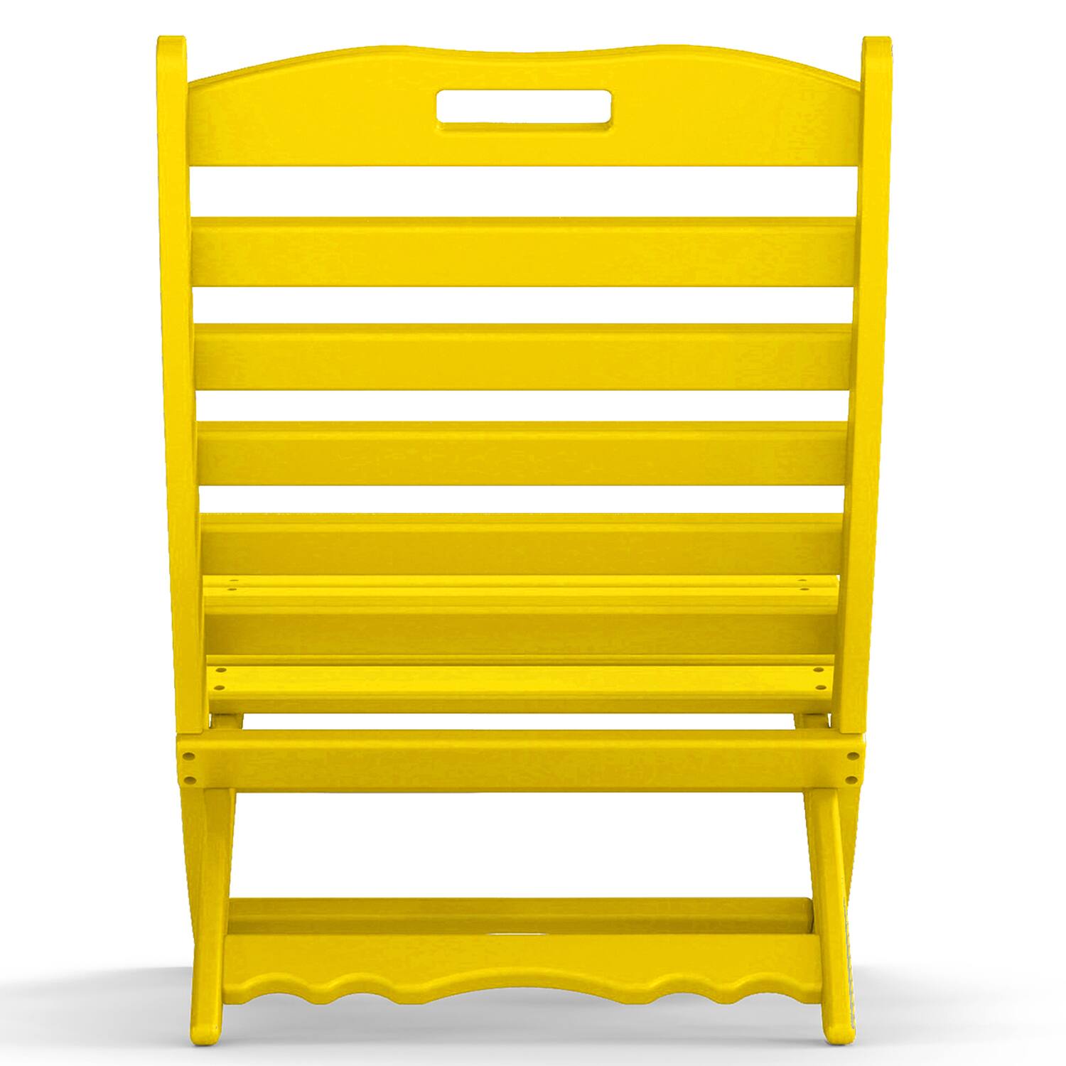 Alt View 1. FODINGHILL - Folding Xavier Wave Chairs , Portable HDPE Adirondack Chairs, All-Weather Outdoor Chairs - Yellow.