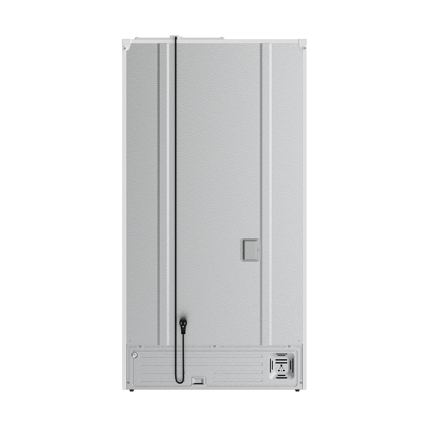 Alt View 8. Thor Kitchen - 36 in. Wide Gordon Ramsay Series by Thor Kitchen 20.3 Cu. Ft. Counter Depth Refrigerator with Navy Blue Hardware - Matte White.