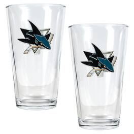 Great American Products - San Jose Sharks 16oz. Pint Glass Set - Multicolor