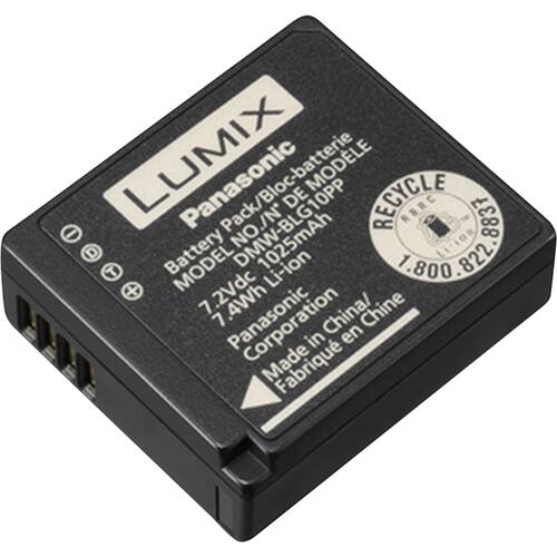 Alt View 1. Panasonic - Rechargable Lithium-ion Battery - Black.