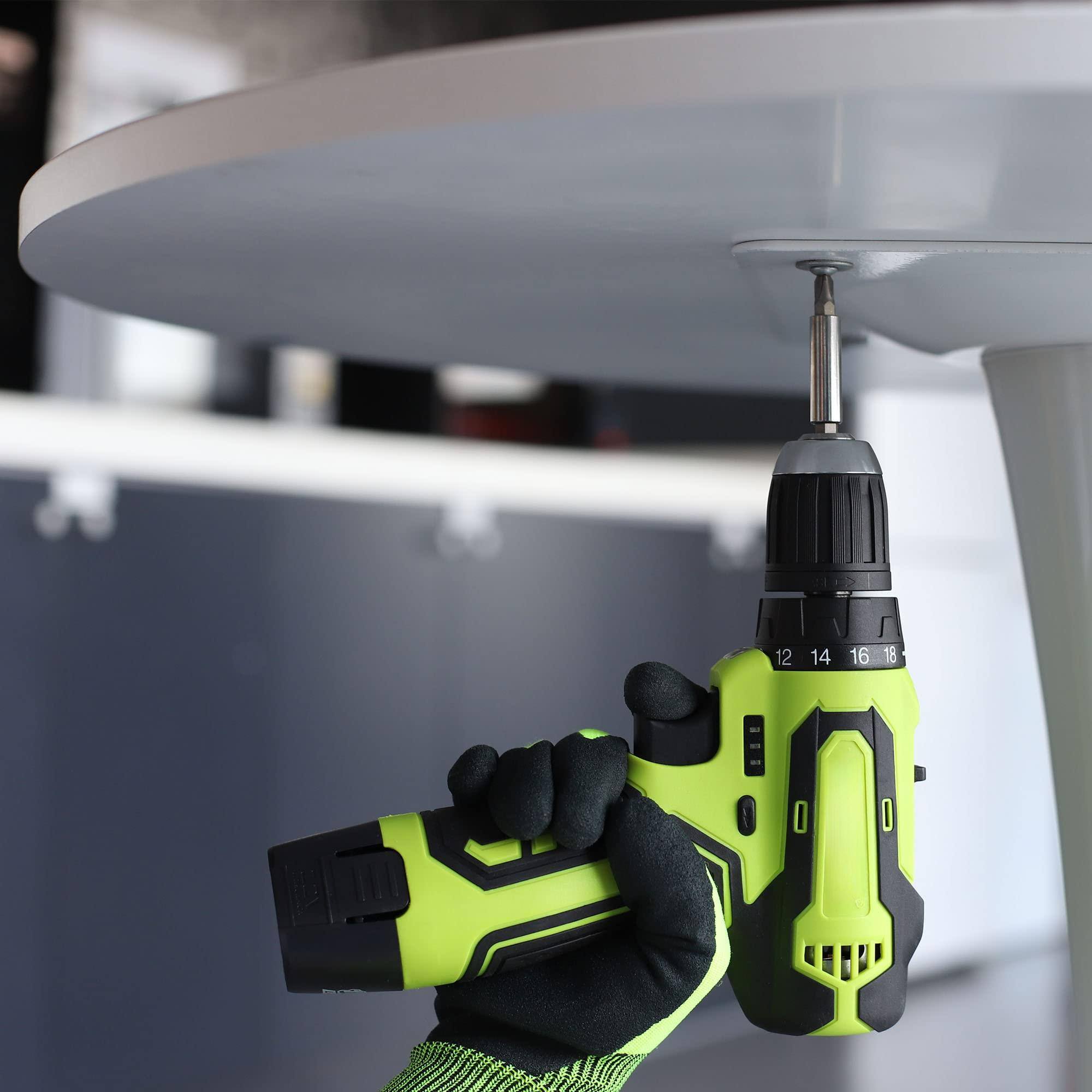 Alt View 5. JETRANSPORT - 160-piece Home Tool Kit With Drill 12v Cordless Lithium-ion Driver And Household Repairing Set Storage - Default.