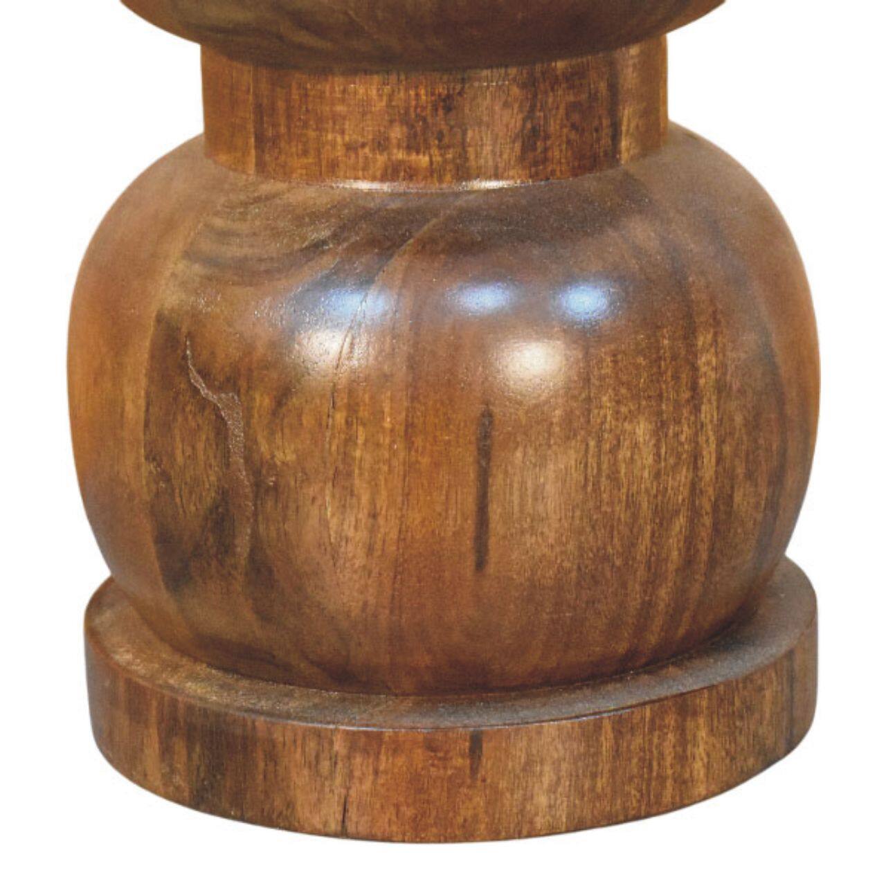 Alt View 2. Artisan Furniture - Artisan Furniture Solid Wood Marble Top Bulla Side Table - Brown.