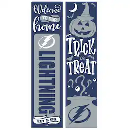 Evergreen Enterprises - Tampa Bay Lightning 47" Double Sided Halloween Leaner Fan Sign - Multicolor