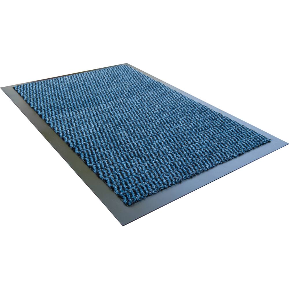 Left. Floortex - Blue Door Mat - 24" x 36" - Blue.