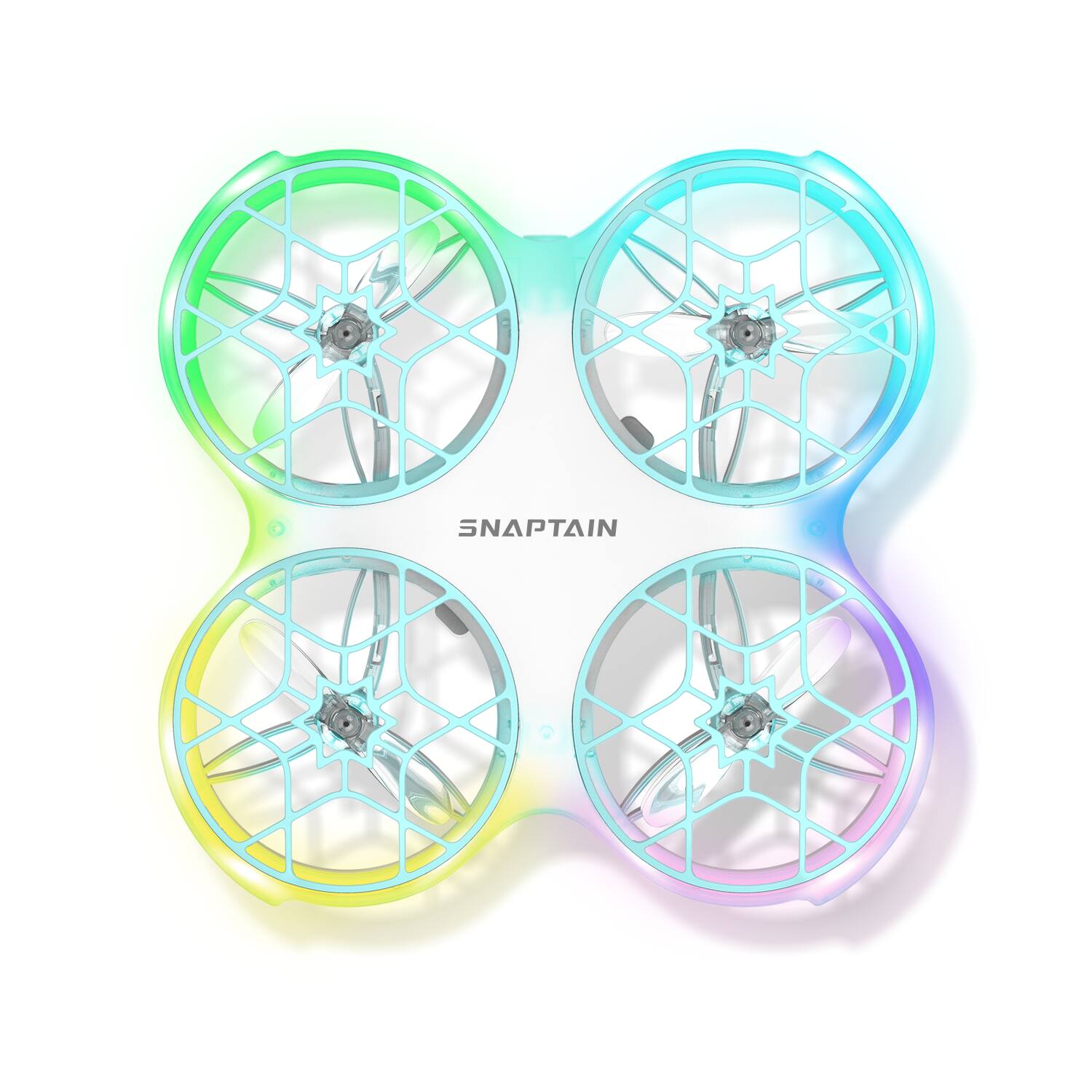 Alt View 20. Snaptain - K30 Mini 720P HD Camera Drone with Colorful Lighting and Remote Controller - White.