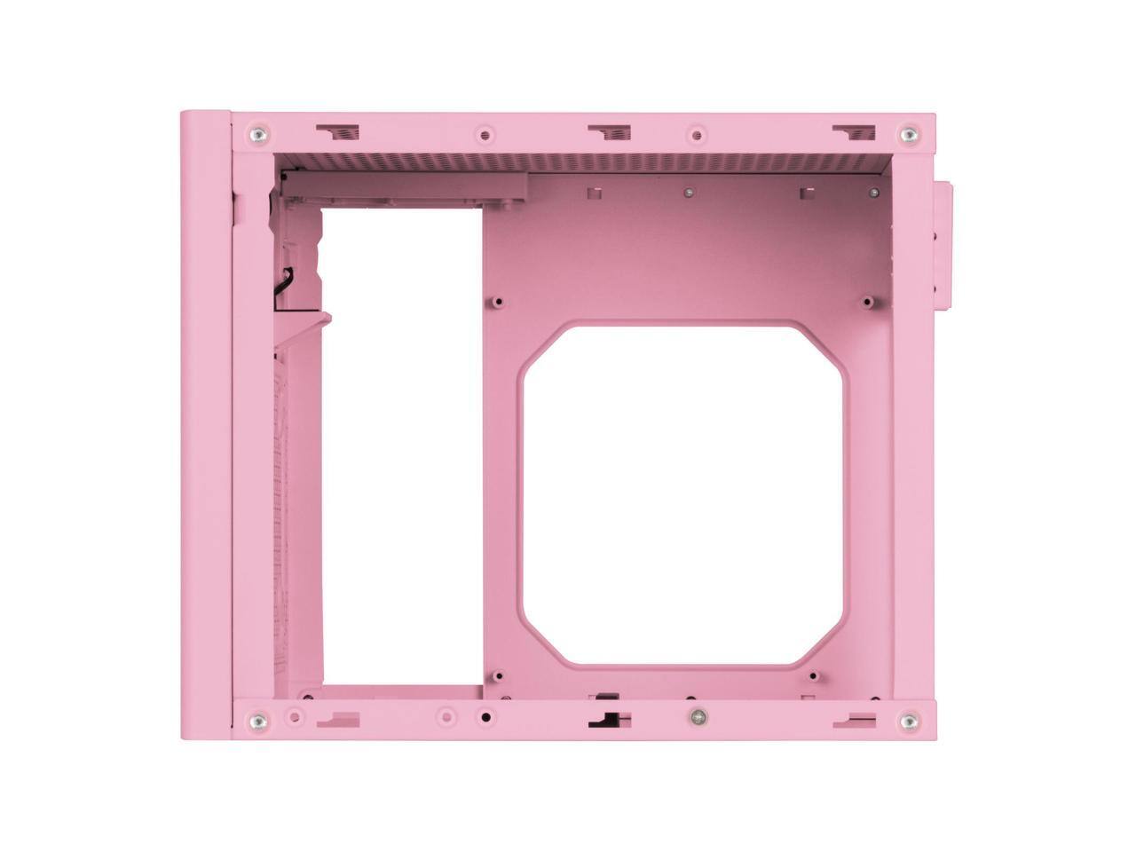 Alt View 6. SilverStone - SilverStone Technology SUGO 16 Pink Mini-ITX Small Form Factor case with All Metal Construction, SST-SG16P - Pink.
