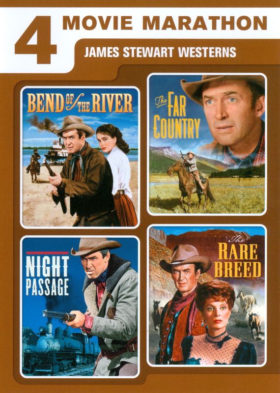  4 Movie Marathon: James Stewart Western Collection [2 Discs] [DVD]