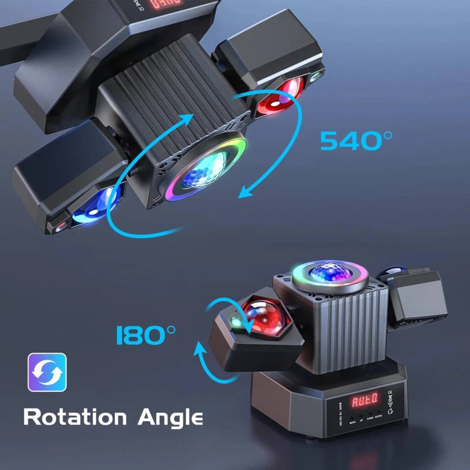 - Bare 540° Rotation Angle
- 180° Rotation Angle
- RUE.O