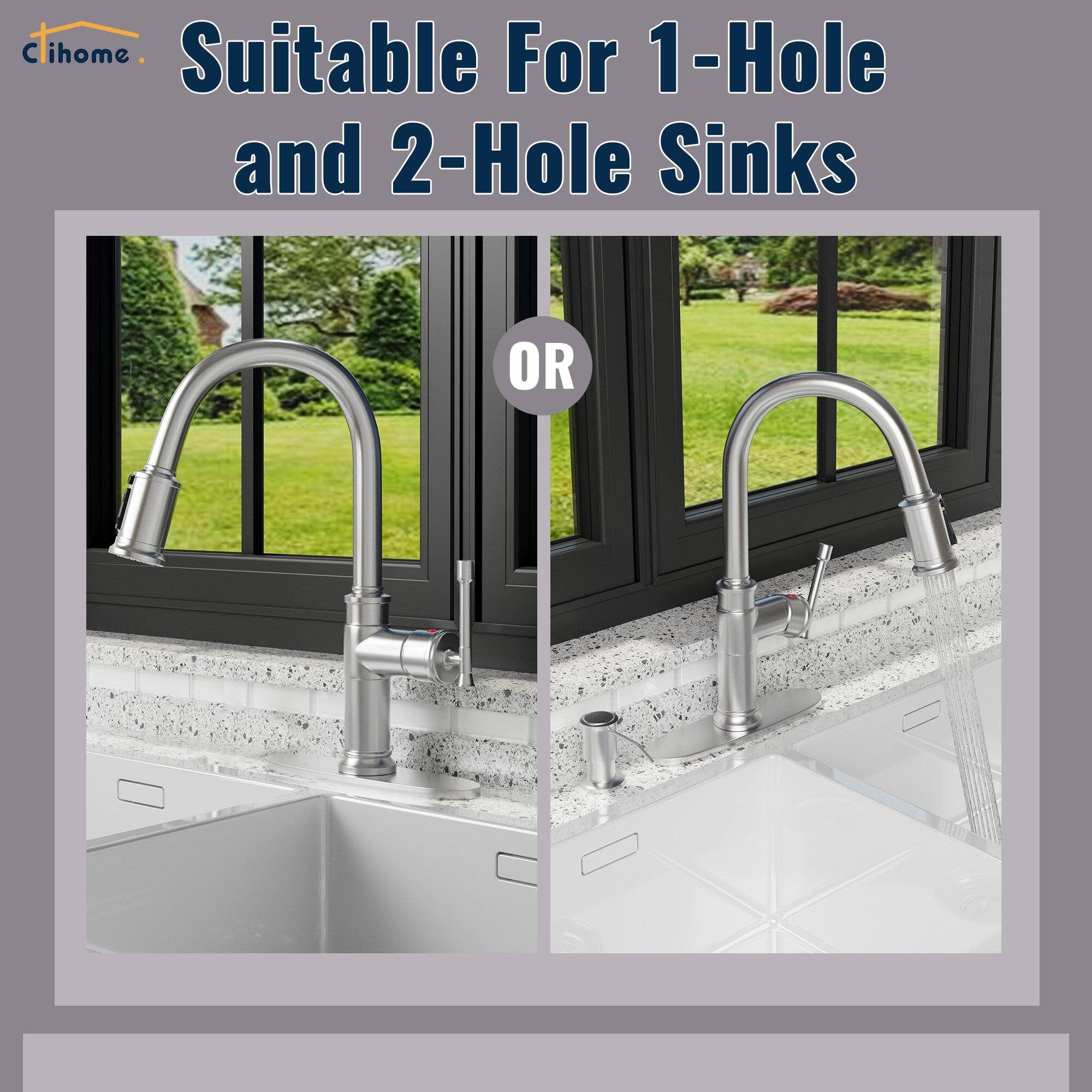Clihome Suitable For 1-Hole and 2-Hole Sinks OR