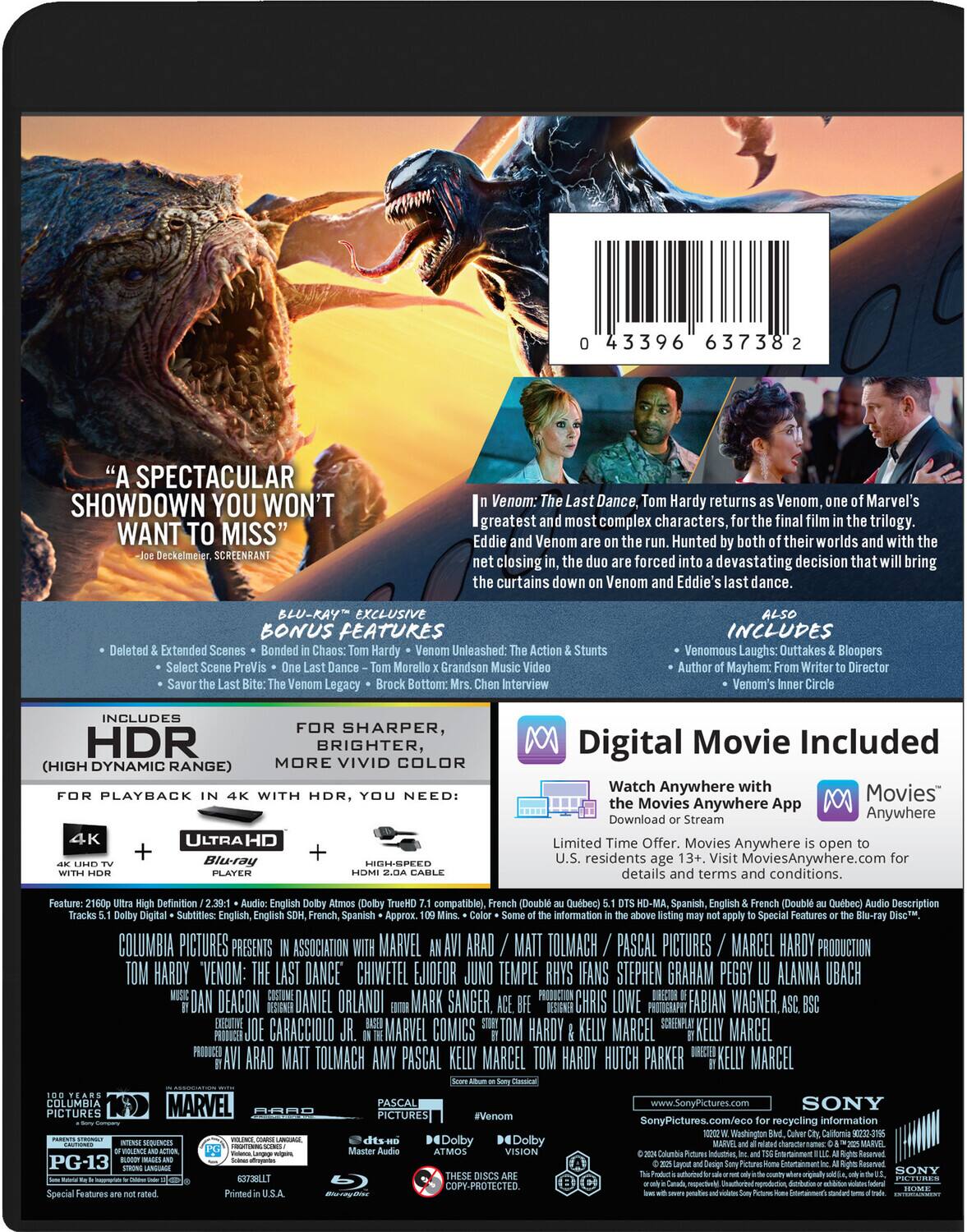 Alt View 1. Venom: The Last Dance   - 4K Blu-Ray.