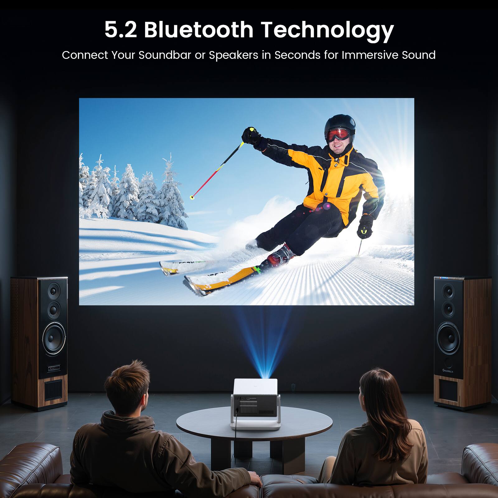 5.2 Bluetooth Technology  
Connect Your Soundbar or Speakers in Seconds for Immersive Sound
