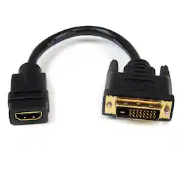 StarTech.com - StarTech 8" HDMI Female to DVI-D Male Cable Adapter, 28 AWG