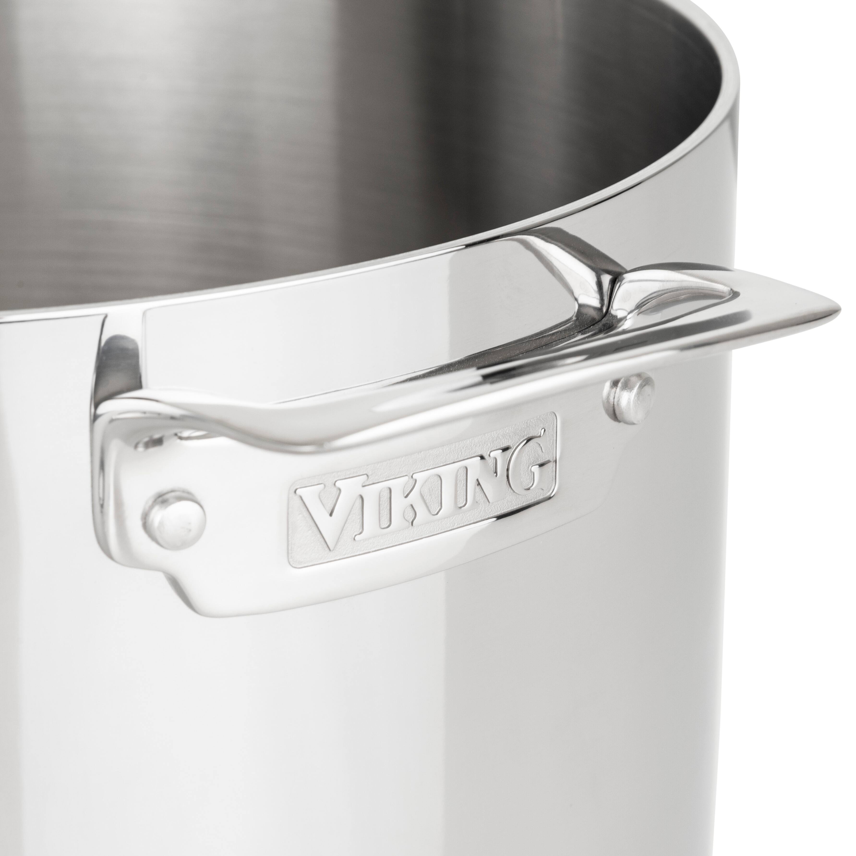Alt View 12. Viking - 3 Ply 12 Qt. Stock Pot - Mirror.