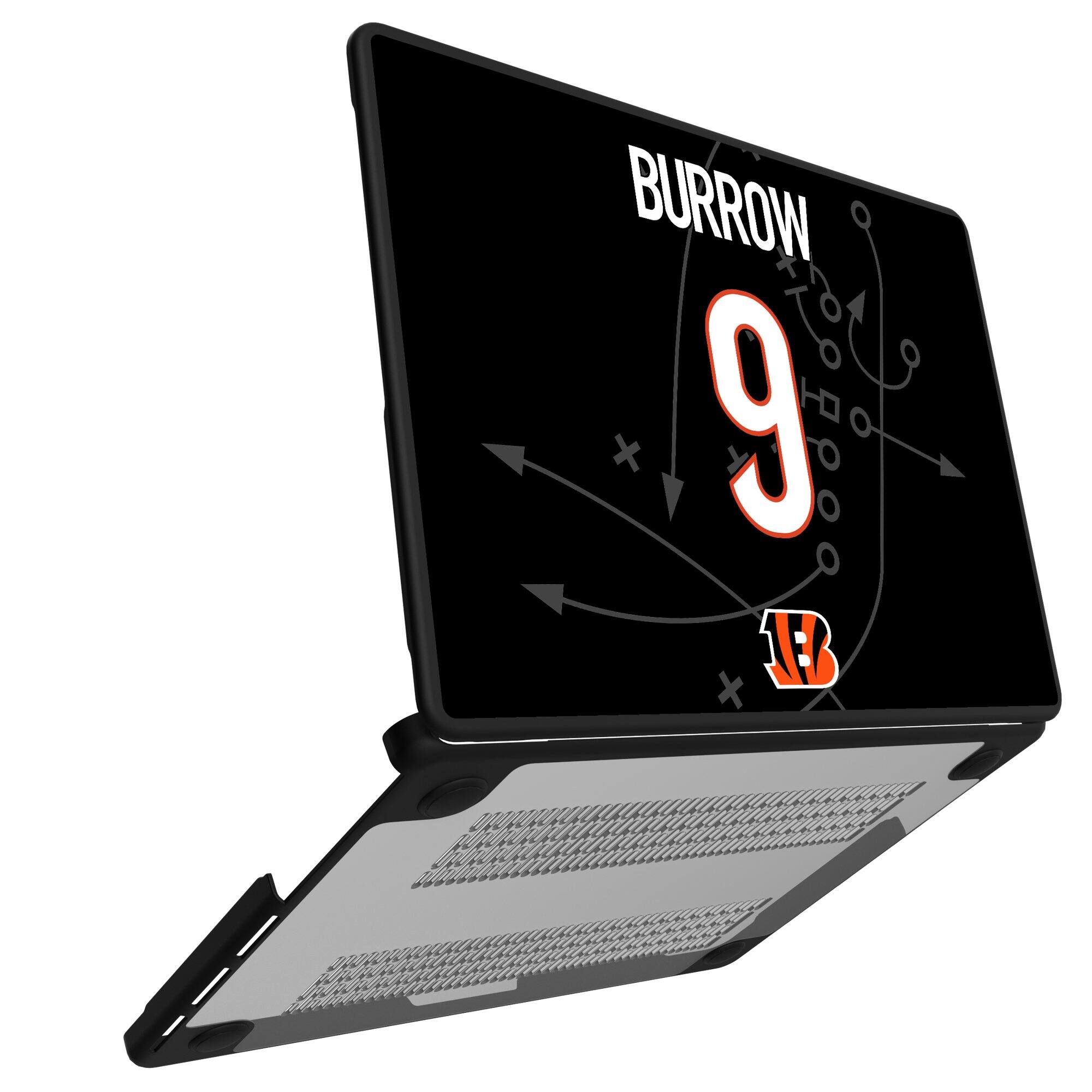 Alt View 1. Keyscaper - Joe Burrow Cincinnati Bengals MacBook Case - Air 15 in - Multicolor.