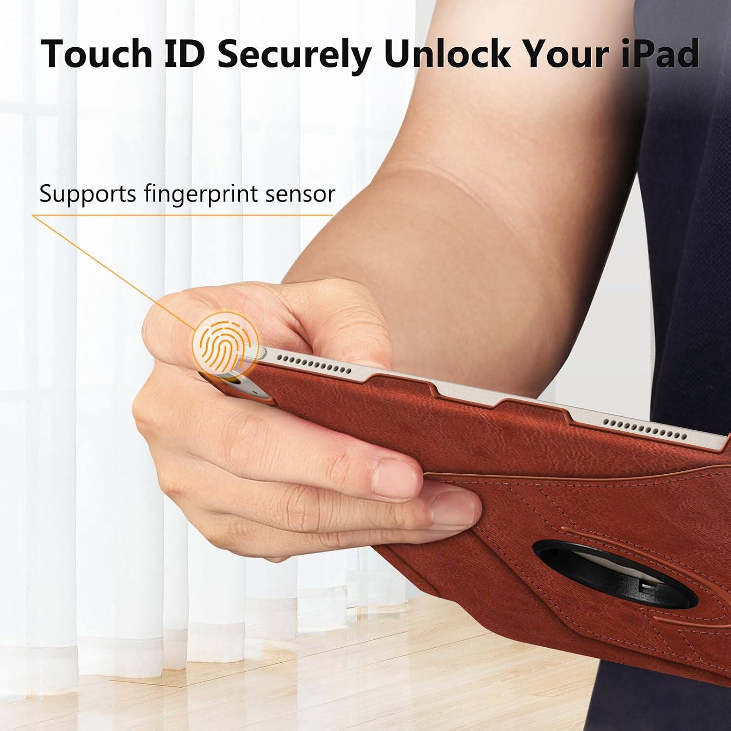 Touch ID Securely Unlock Your iPad  
Supports fingerprint sensor