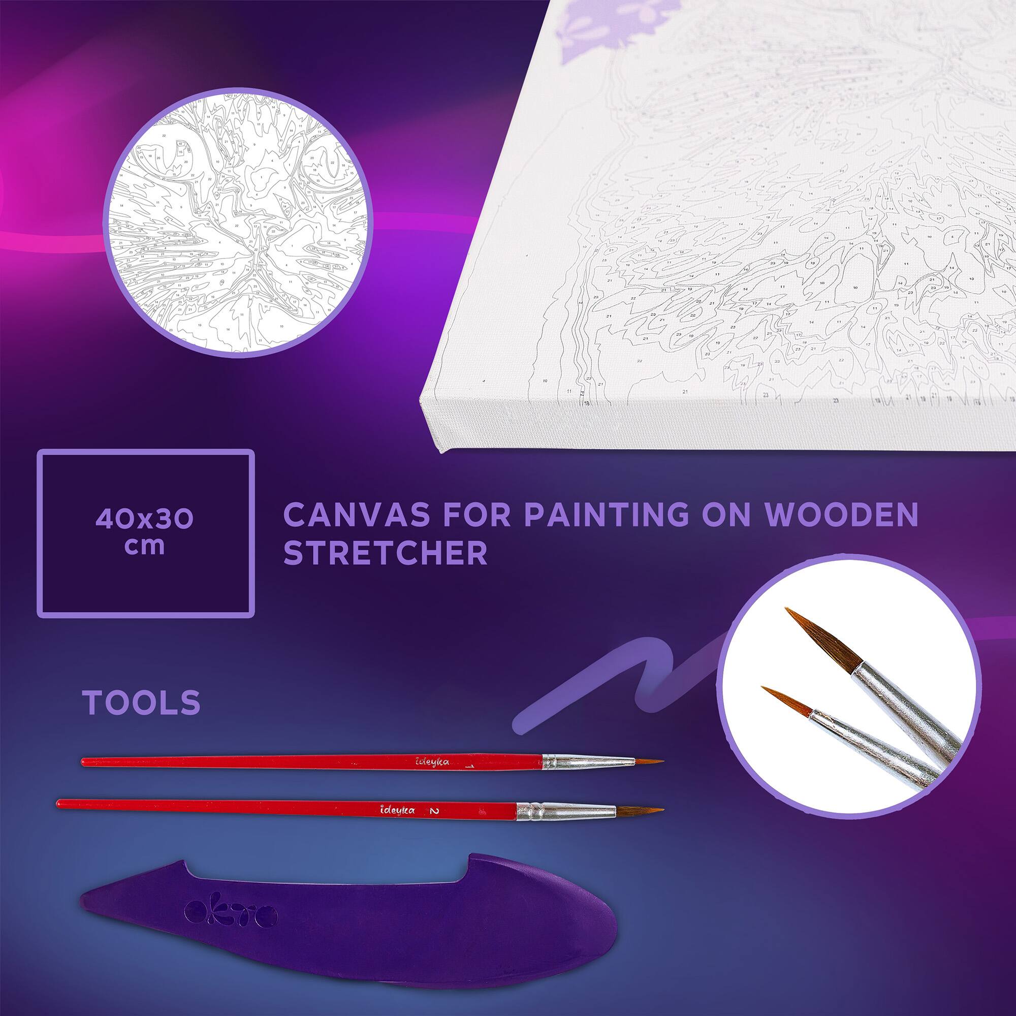 40x30 CANVAS FOR PAINTING ON WOODEN STRETCHER TOOLS