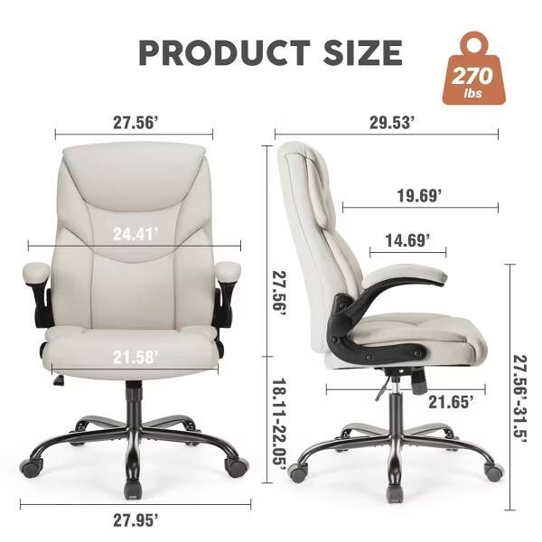 PRODUCT SIZE  
270 lbs  
27.56'  
29.53'  
19.69'  
24.41'  
21.58'  
27.95'  
18.11-22.05'  
14.69'  
21.65'  
27.56'-31.5'