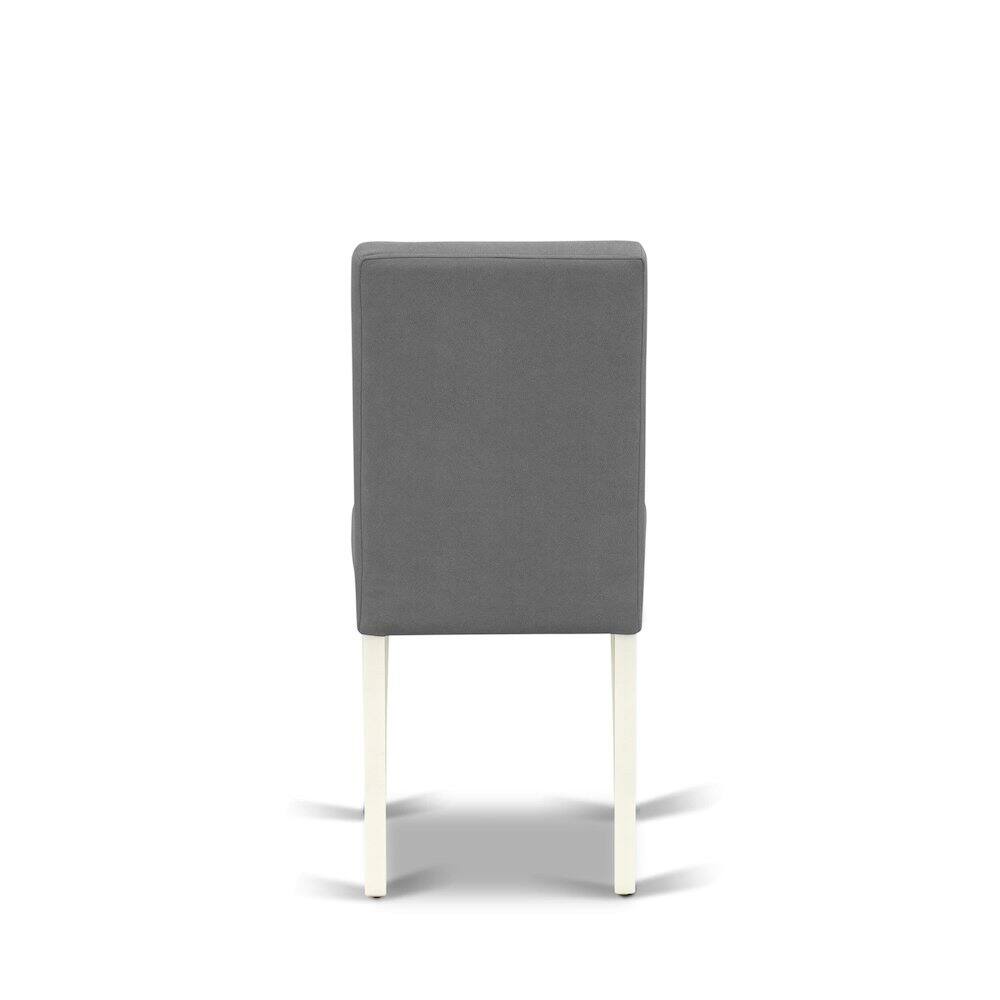 Alt View 2. East West Furniture - 5 Piece Dining Table Set contain A Modern Table - White.