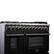 Alt View 5. Forno Appliances - Massimo 6.58 Cu. Ft. Freestanding Double Oven Dual Fuel True Convection Range with Air Fryer Basket - Black.