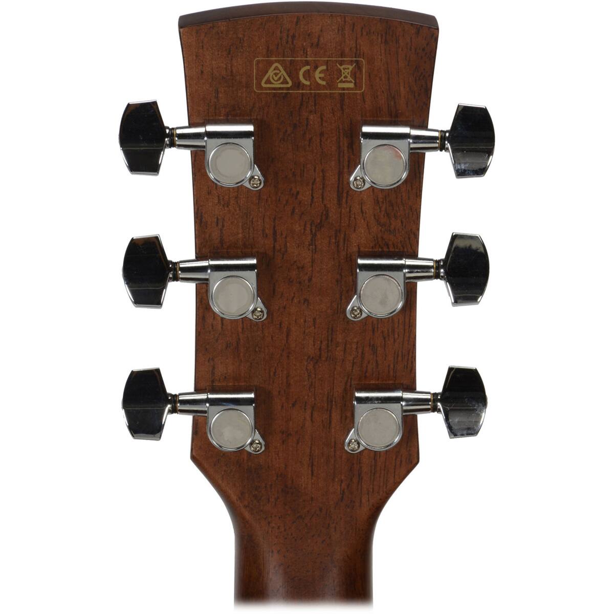 Alt View 4. Ibanez - Ibanez Artwood Series AW54CE Cutaway Dreadnought Acoustic Electric Guitar, Rosewood Fretboard, Open Pore Natural.