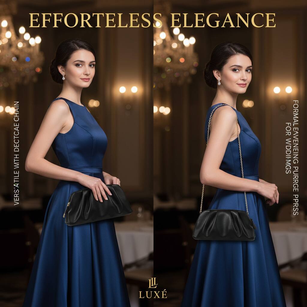 EFFORTELESS ELEGANCE  
VERSATILE FORMAL FOR EVENING PURGE PRSS  
WITH THE DETCAE CHAIN  
LUXÉ