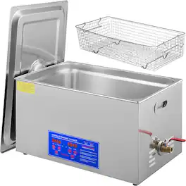 VEVOR - 22L Industrial Ultrasonic Cleaner with Digital Timer&Heater 40kHz Professional Ultrasonic Cleaner 110V