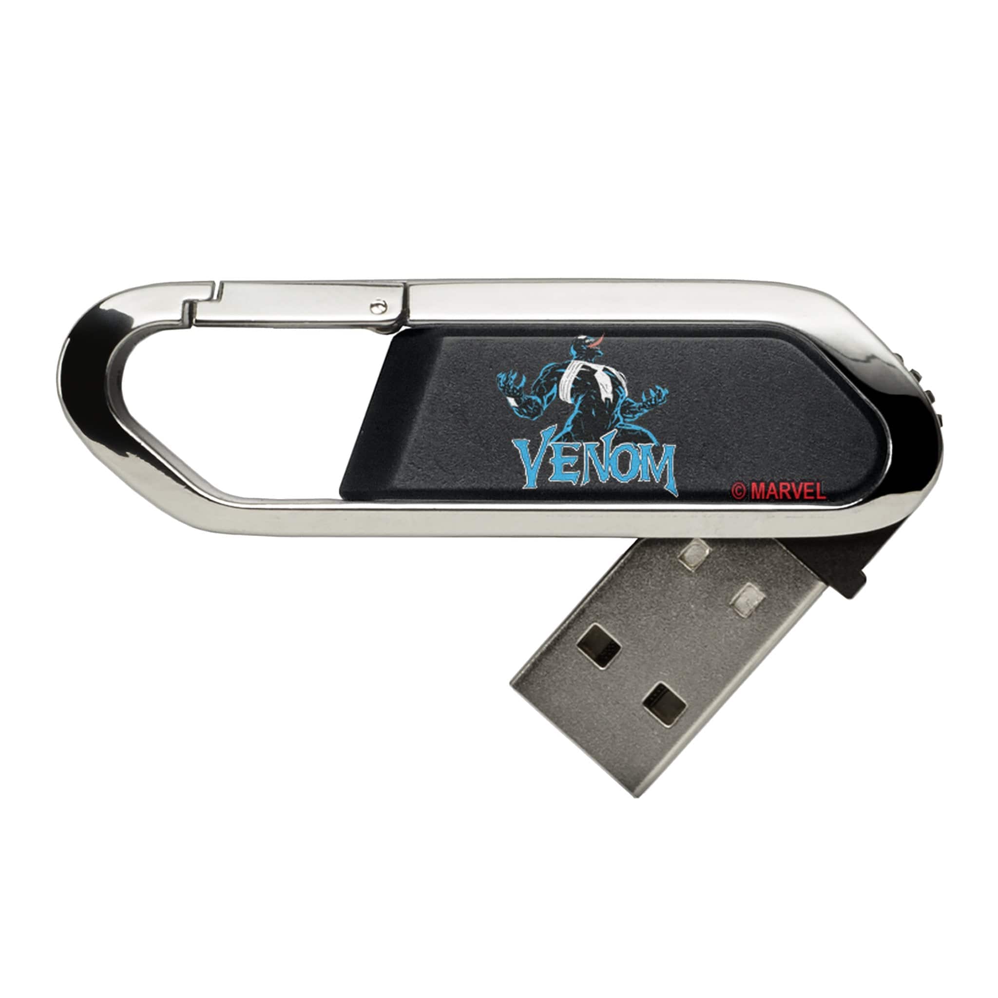 Keyscaper - Marvel Badge USB 64GB Clip Style Flash Drive - Venom