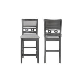 New Classic Furniture - Furniture Gia Solid Wood Counter Chairs (Set of 2) - Gray