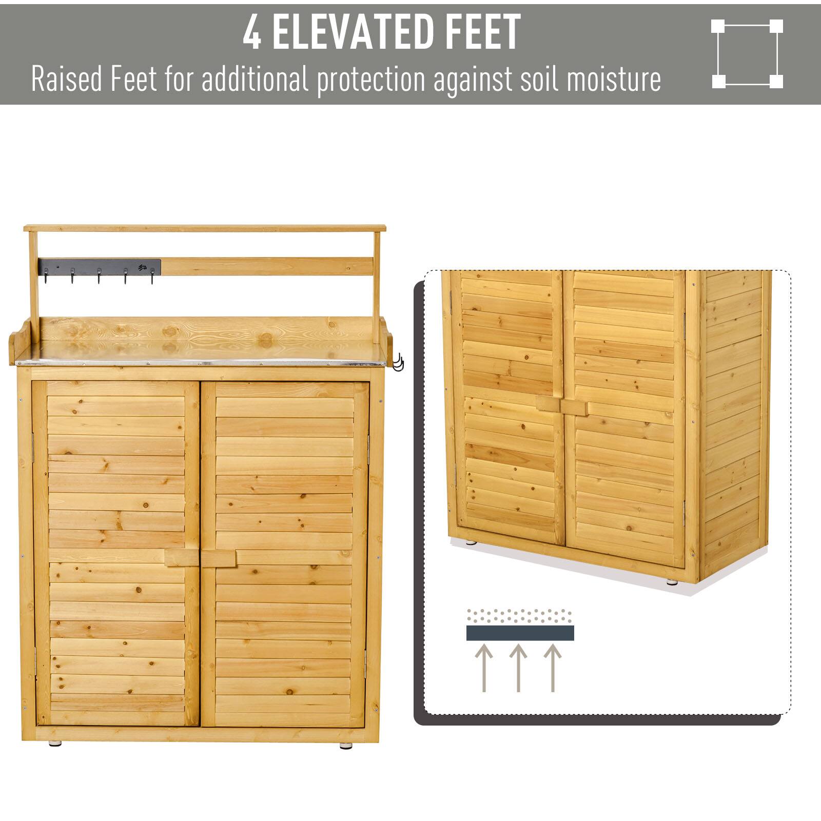 4 ELEVATED FEET
Raised Feet for additional protection against soil moisture