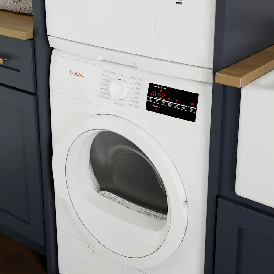 Bosch 300 Series 2.2 Cu. Ft. High Efficiency Stackable Smart Front Load ...