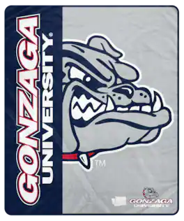 Pegasus - Gonzaga Bulldogs 50" x 60" Endzone Ultra Soft Throw Blanket - Multicolor