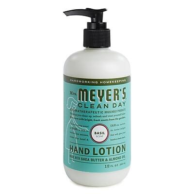 **Hardworking Homekeeping**

**Mrs. Meyer's Clean Day**

**Therapeutic Housecleaning Perfected**

**Basil Scent**

**Hand Lotion**

**With Shea Butter & Almond Oil**

**12 FL OZ (355 mL)**

**Refresh and with bright, fresh scents**