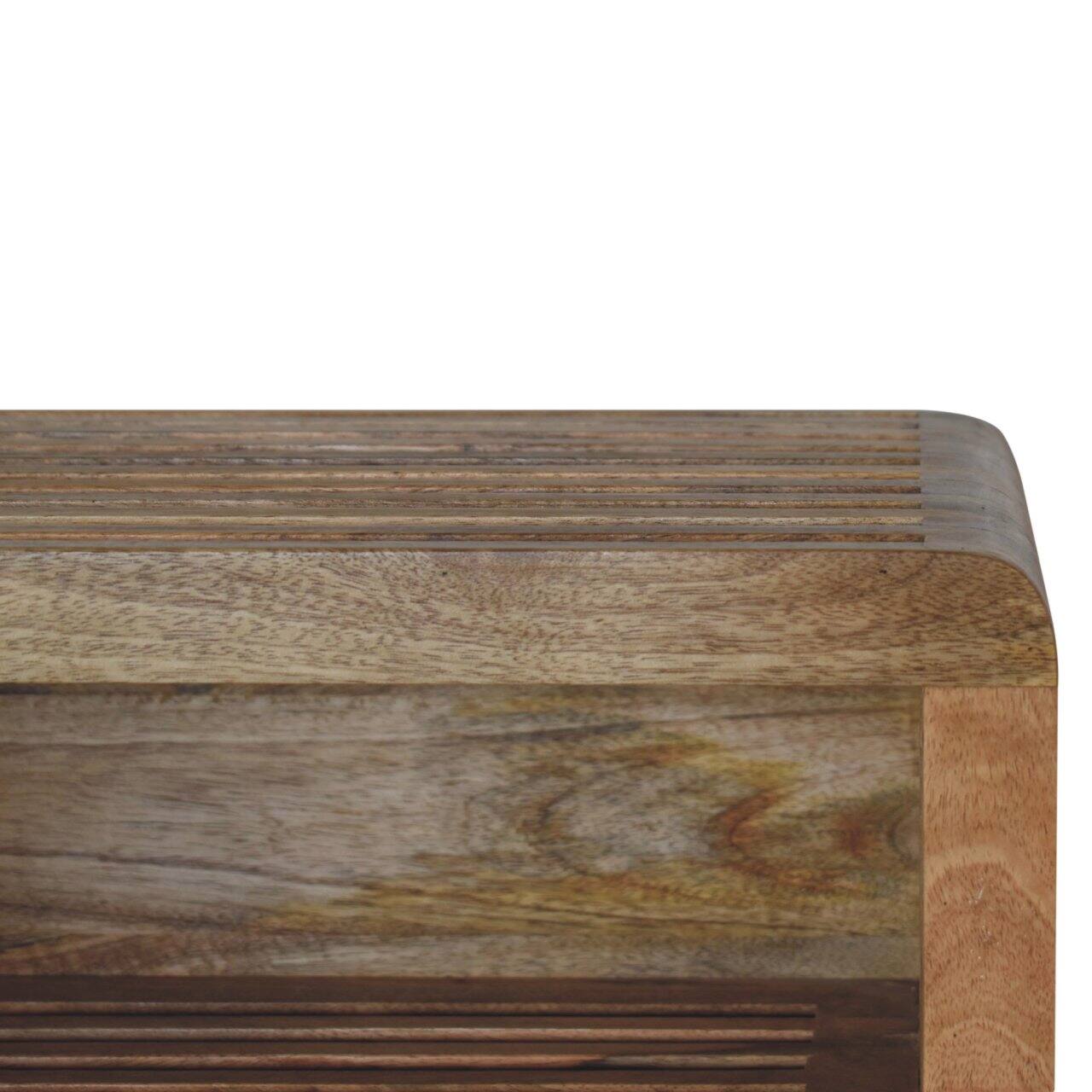 Alt View 1. Artisan Furniture - Artisan Furniture Solid Wood Soba Wall Mounted Bedside, 2 Shelves, Oak-ish, Light Brown - Oak.