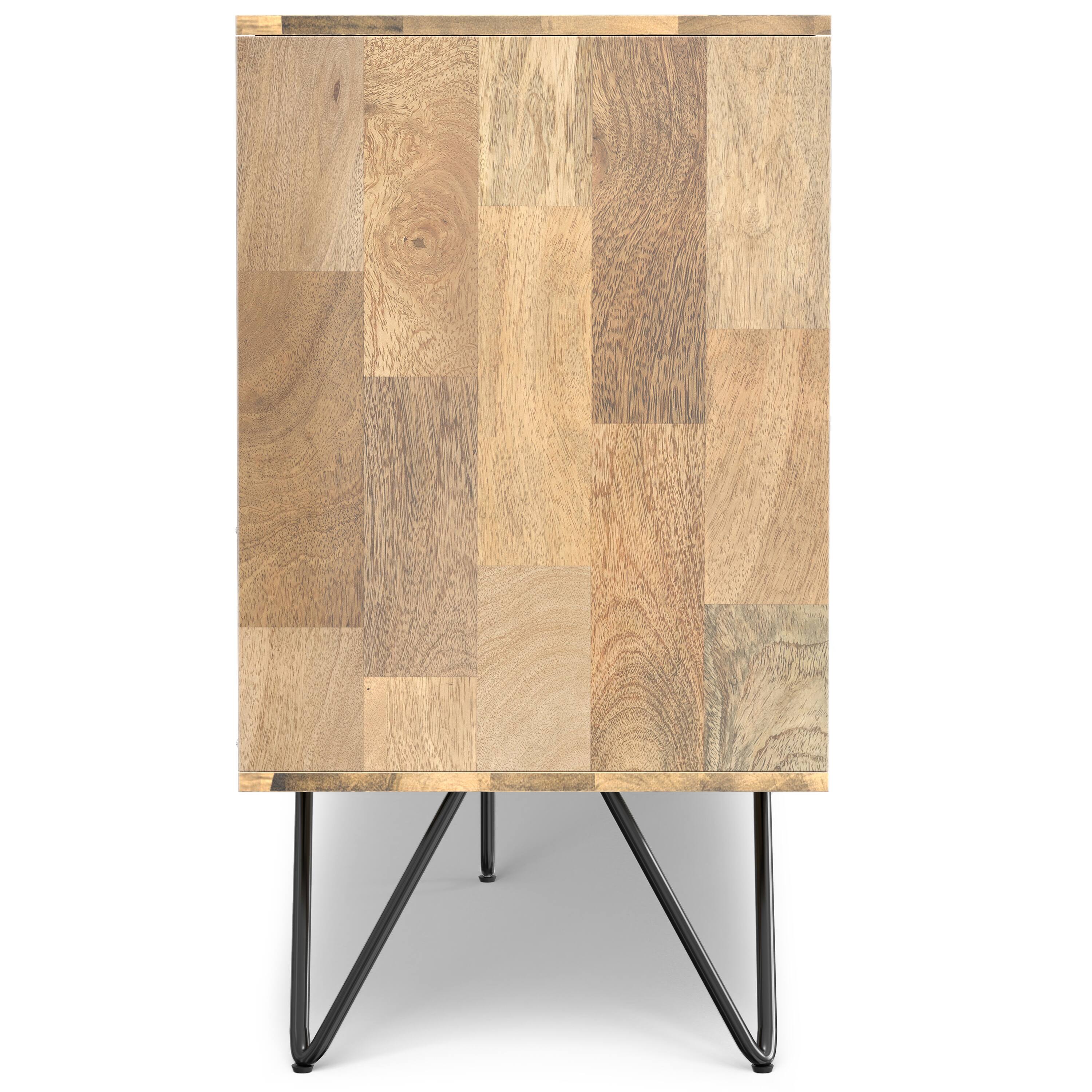 Back. Simpli Home - Hunter SOLID MANGO WOOD 3 Door Sideboard Buffet in Natural - Natural.