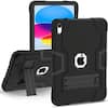 Front. Entronix - Entronix Heavy Duty iPad A16 11" Case - Triple-Layer Protection for 11th Gen - Black.