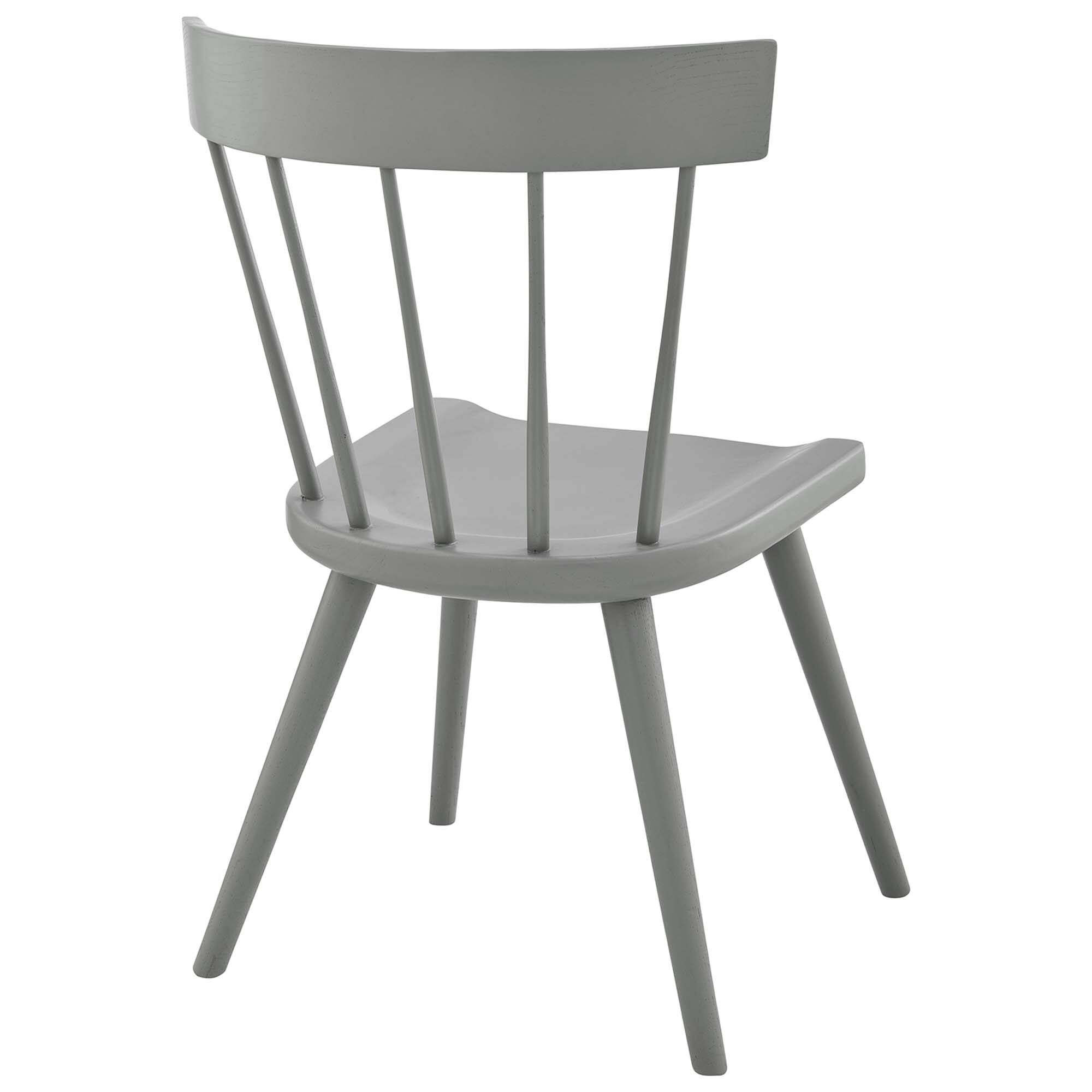 Alt View 4. Modway - Sutter Wood Dining Side Chair Set of 2 by Modway - Light Gray.