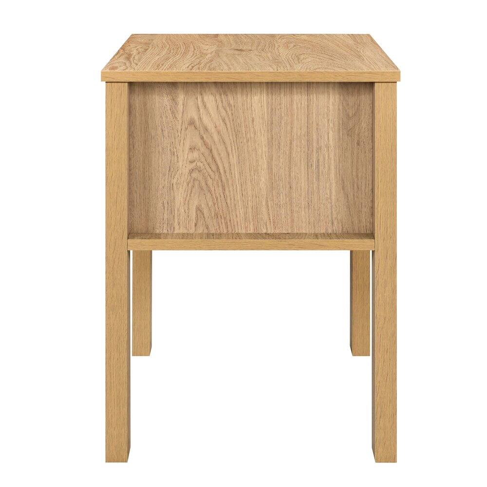 Alt View 1. New Classic Furniture - New Classic Furniture Thayer Wood 1-Drawer End Table in Natural/Beige (Set of 2) - Natural.