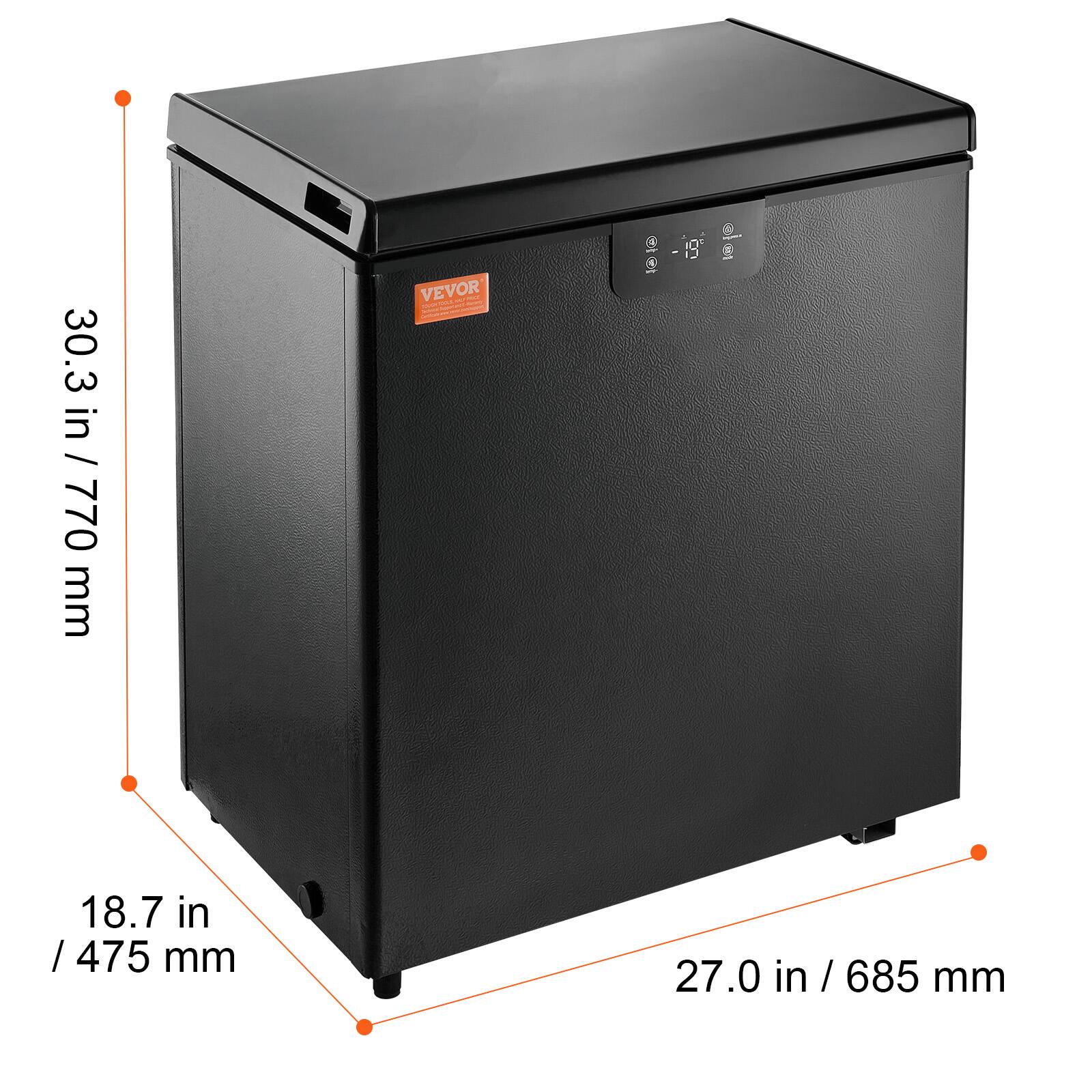 30.3 in / 770 mm  
18.7 in / 475 mm  
27.0 in / 685 mm