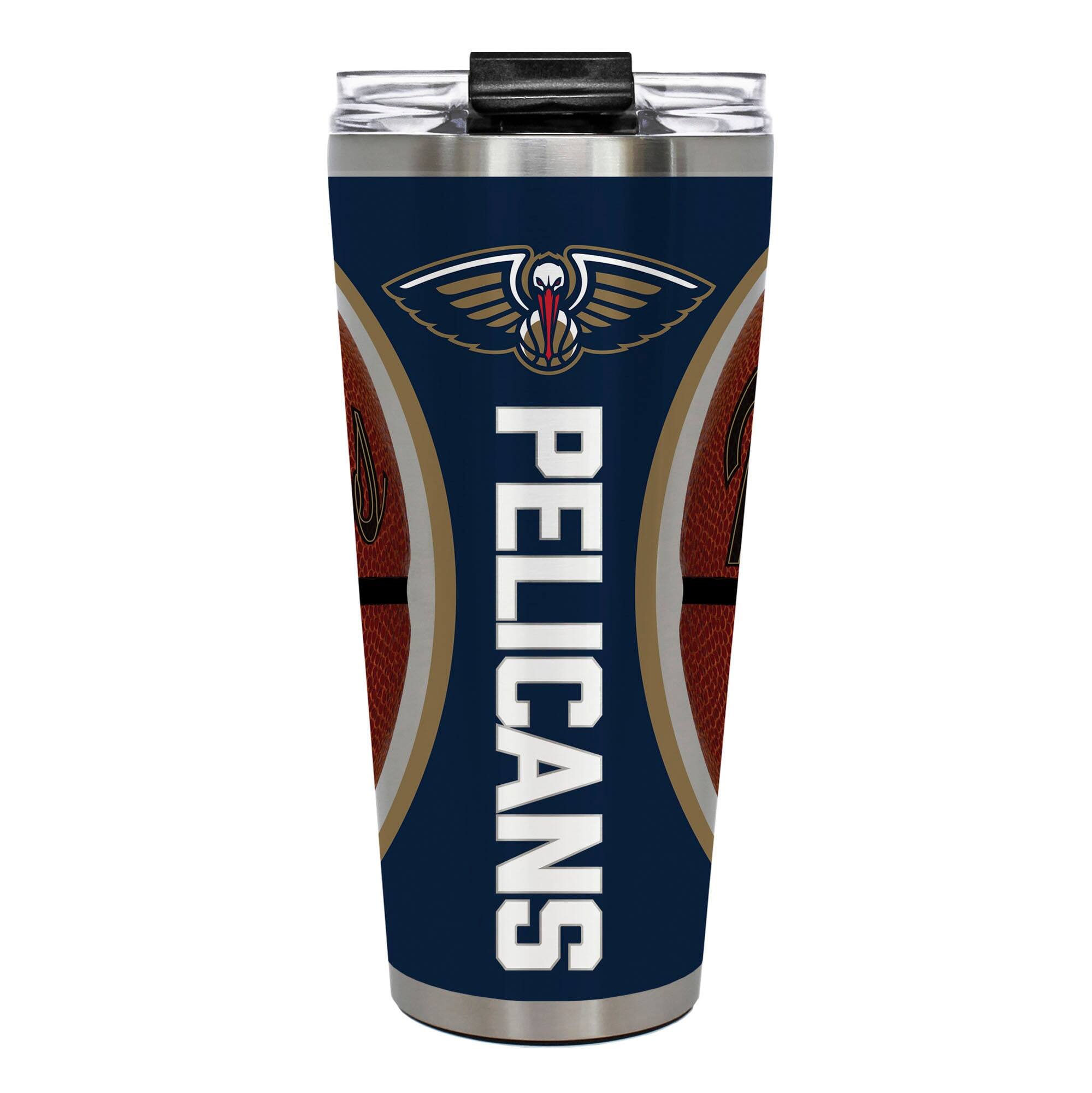 Great American Products - New Orleans Pelicans 32oz. Big Slim Game Ball Travel Tumbler - Brown price history on PriceWatchPro