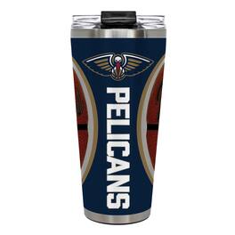 Great American Products - New Orleans Pelicans 32oz. Big Slim Game Ball Travel Tumbler - Brown