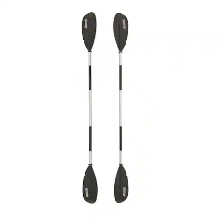 Front. Bestway - Bestway Hydro Force 91” Adjustable Aluminum Locking Kayak Paddle and Grip, Black - Black.