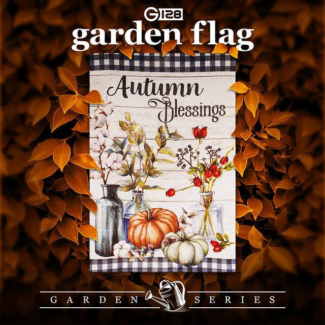 G 128 garden flag Autumn Blessings GARDEN SERIES