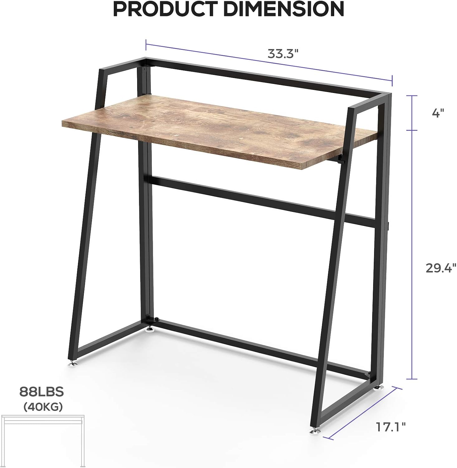 PRODUCT DIMENSION

33.3" x 4" x 29.4"  
88LBS (40KG)  
17.1"