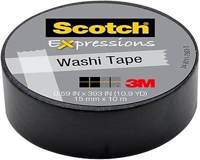 Scotch Expressions Washi Tape  
3M  
0.59 IN x 393 IN (10.9 YD)  
15 mm x 10 m