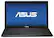 Front Standard. Asus - 17.3" Laptop - 6GB Memory - 500GB Hard Drive - Black.