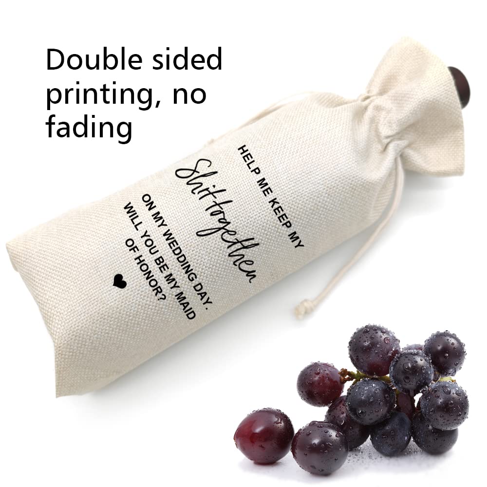 Double sided printing, no fading

Help me keep my honor? Will you be my maid of honor? On my wedding day.