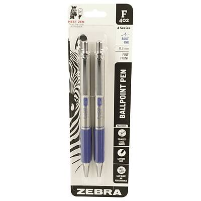 MEET ZEN  
402  
4 Series  
0.7mm  
FINE POINT  
BALPOINT PEN  
FEATURES:  
- BARREL  
- CIFSE 6a  
- LAC  
- ZEBRA  

ZEBRA
