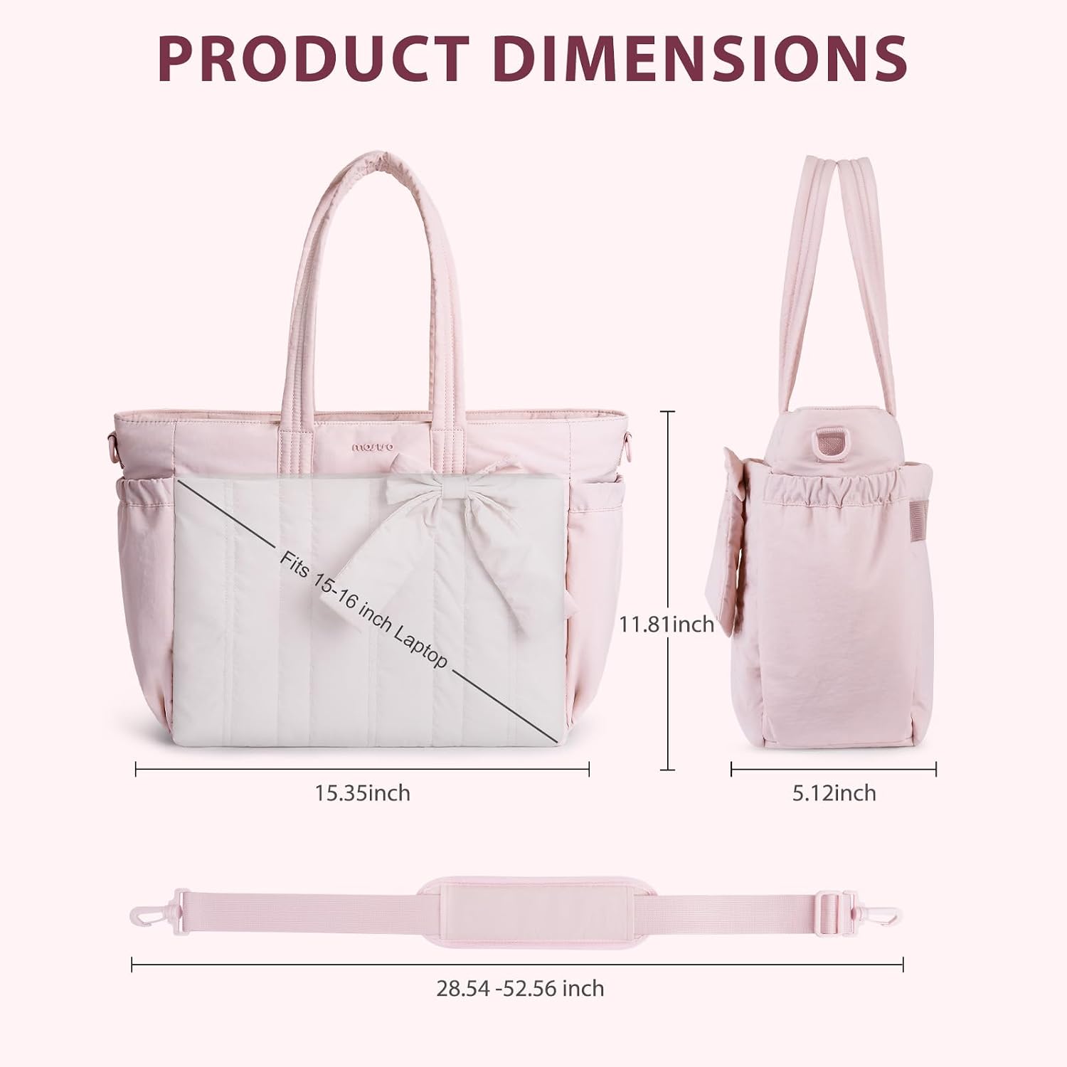 PRODUCT DIMENSIONS

Fits 15-16 inch Laptop

11.81 inch
15.35 inch
5.12 inch
28.54-52.56 inch