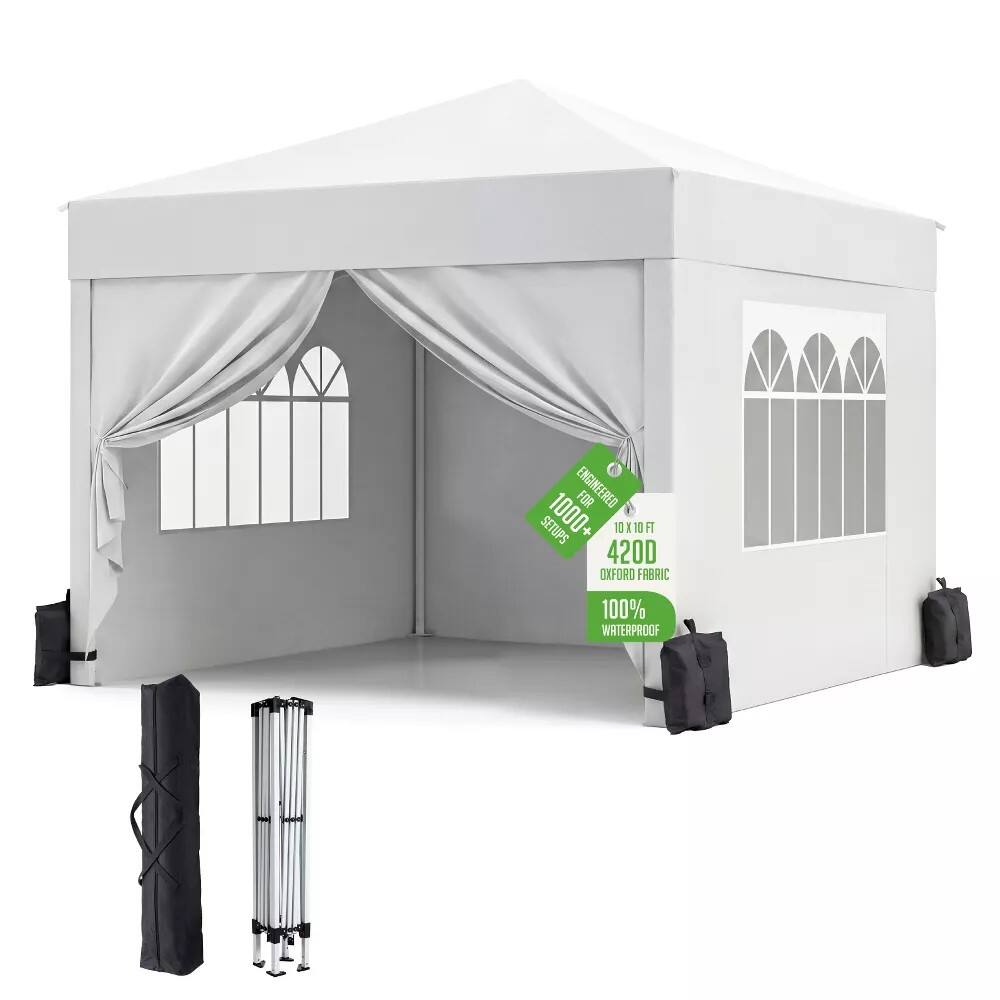 Engineered for setups 1000+  
10 x 10 ft  
420D Oxford fabric  
100% waterproof