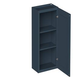 Boyel Living - 21-in W x 36-in H x 12-in D Shaker RTA Kitchen Wall Cabinet with Soft-Close - Charcoal Blue